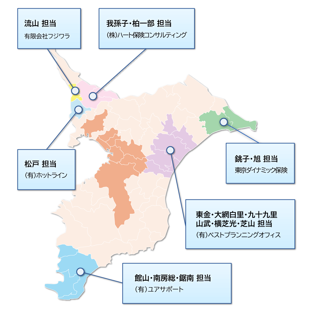 千葉県の地図
