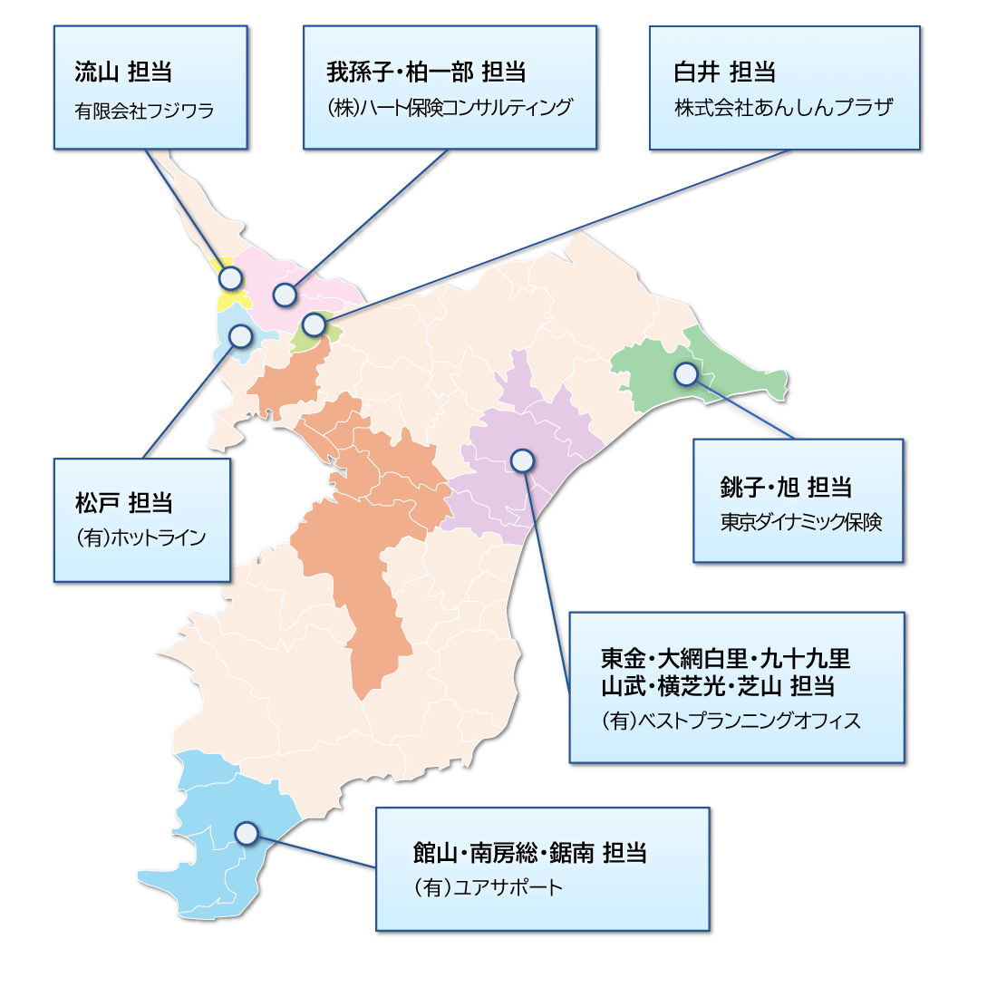 千葉県の地図